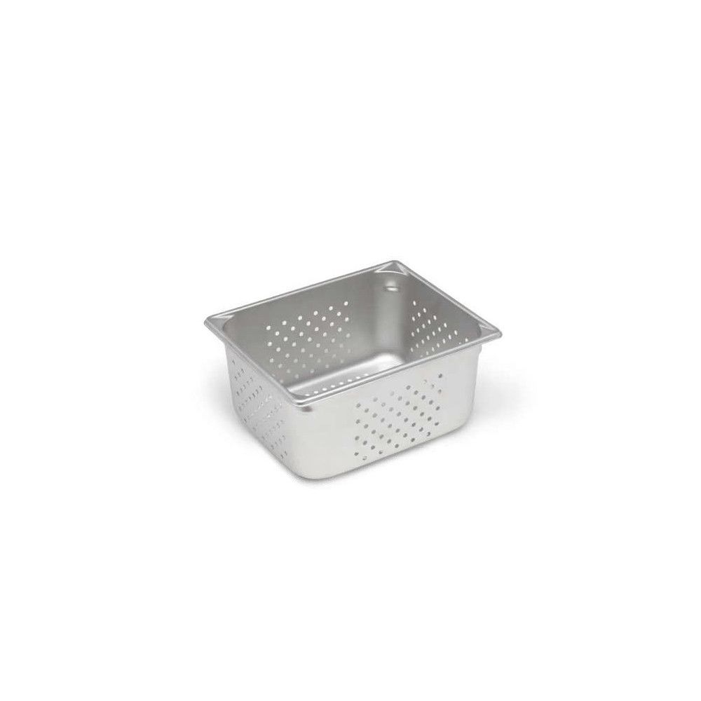 Vollrath 30263 Super Pan V Perforated Stainless Steel Steam Half Size Table Pan, 6 Inch Deep