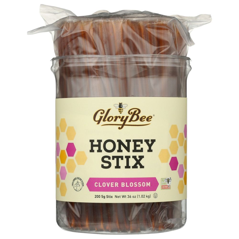 Glorybee Clover Blossom Honeystix, 200 Count Canister