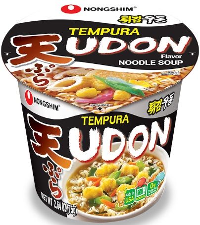 Nongshim Tempura Udon Noodle Soup Cup, 2.64 Ounce -- 6 Per Case