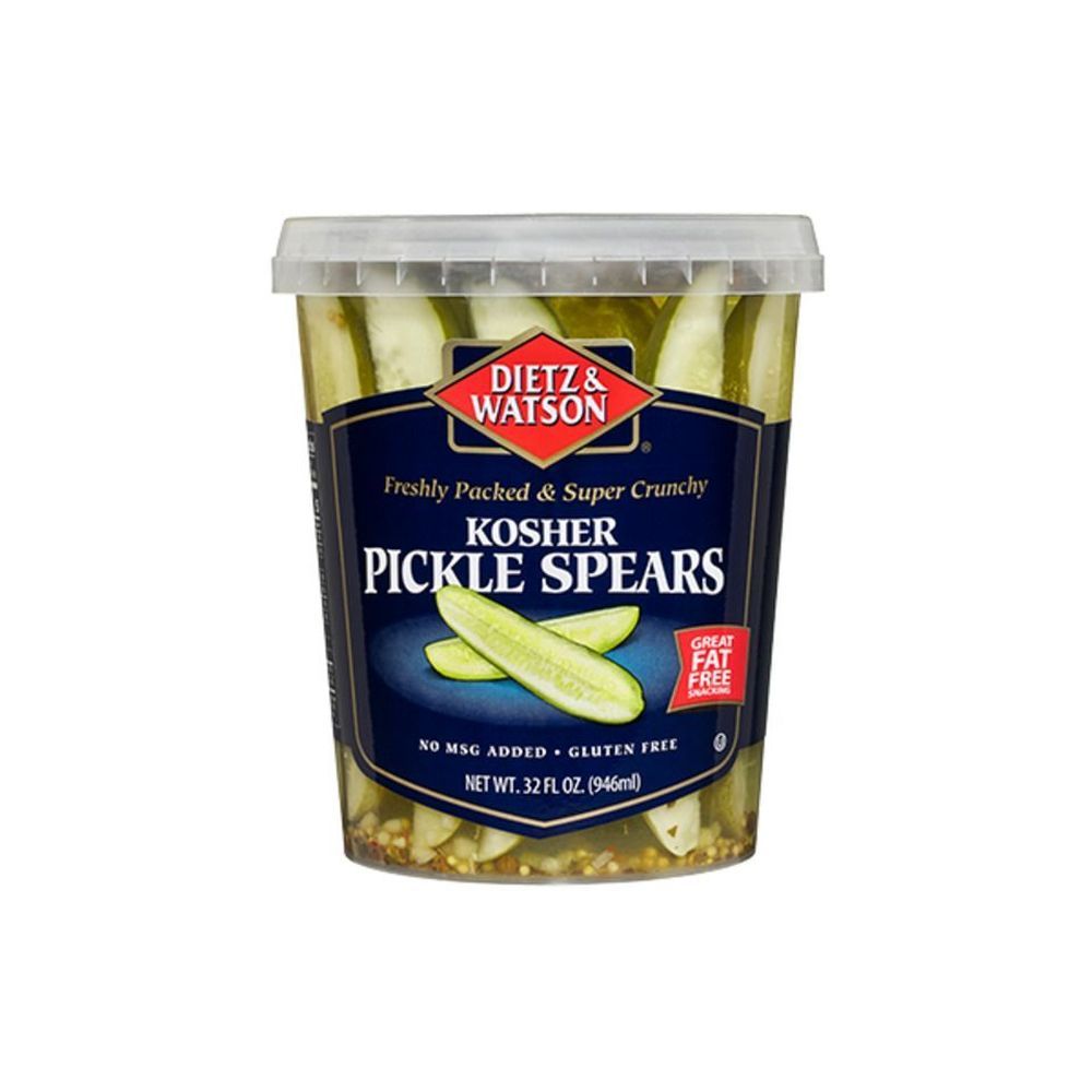 Dietz And Watson Kosher Pickle Spears, 32 Ounce -- 12 Per Case