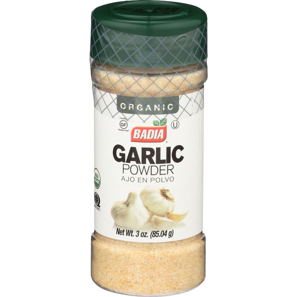 Badia Organic Garlic Powder, 3 Ounce -- 8 Per Case