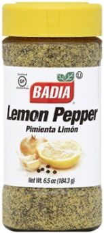 Badia Lemon Pepper Seasoning, 6.5 Ounce -- 6 Per Case