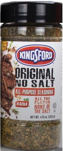 Kingsford Original No Salt All Purpose Seasoning, 4.25 Ounce -- 6 Per Case