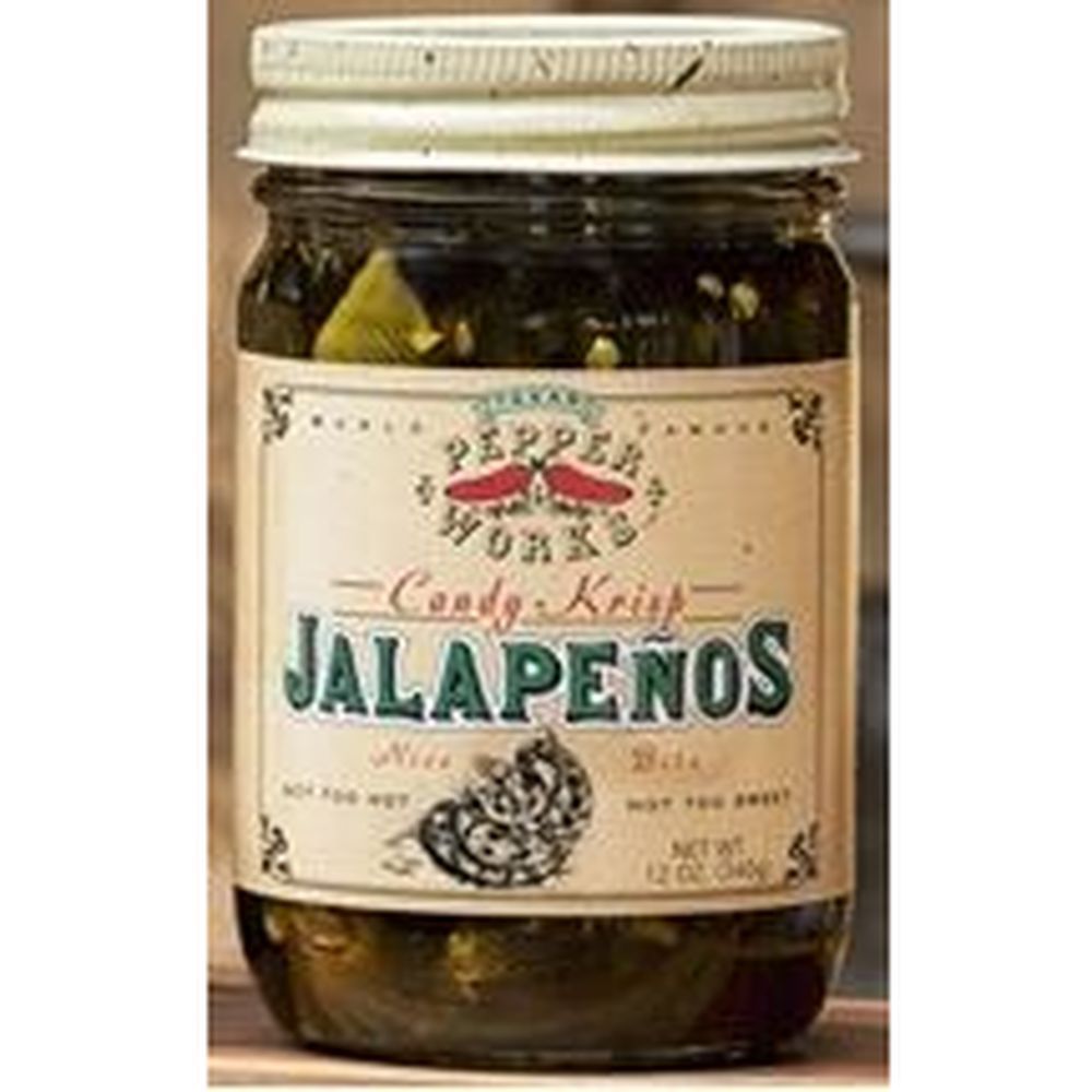 Texas Pepper Works Candy Krisp Jalapenos, 12 Ounce -- 6 Per Case