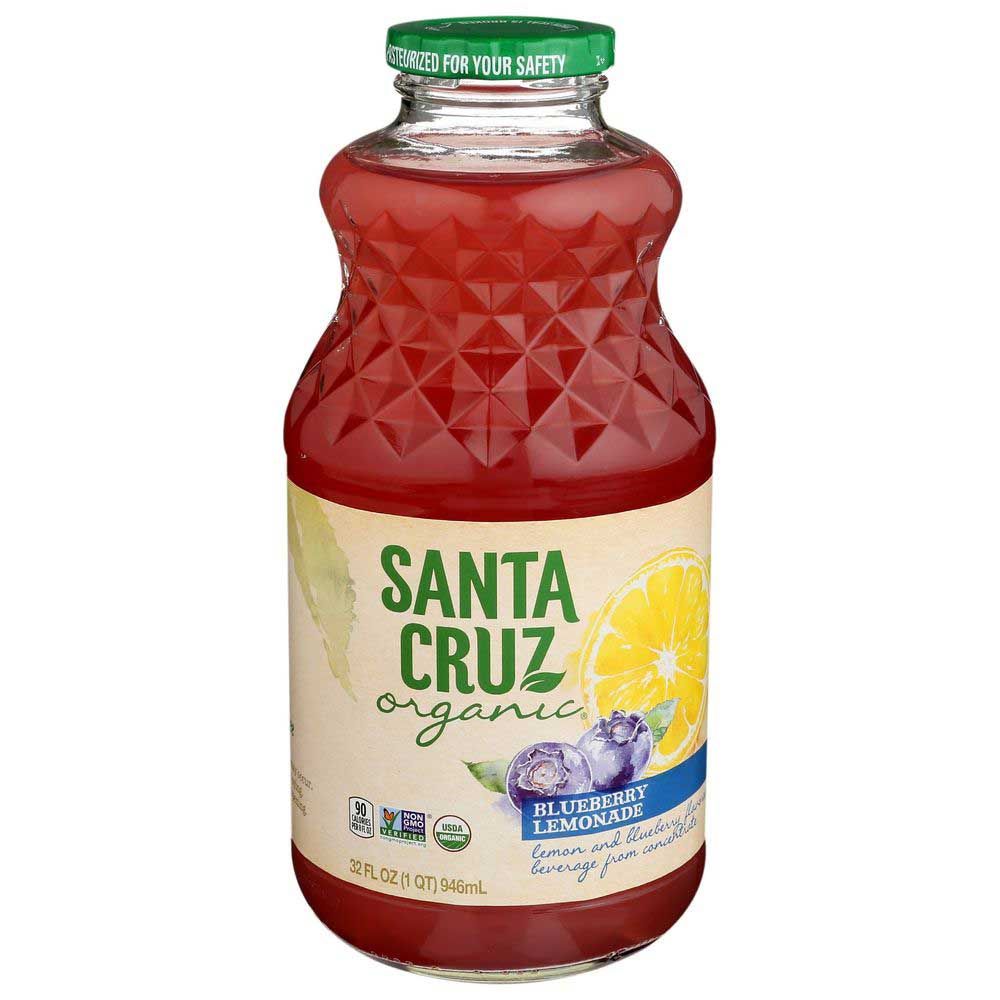 Santa Cruz Organic Blueberry Lemonade, 32 Fluid Ounce -- 12 Per Case