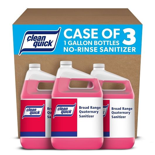 Clean Quick Broad Range Sanitizer Cleaner, 1 Gallon -- 3 Per Case