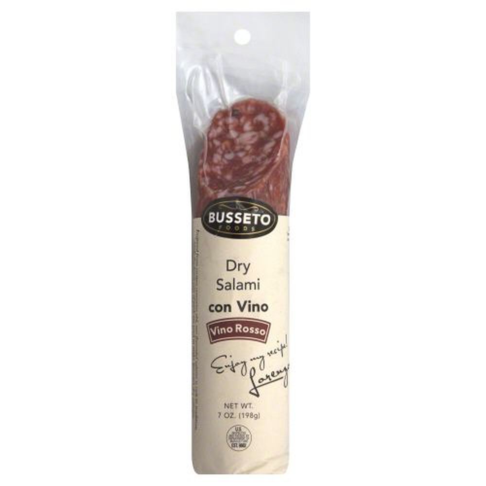 Busseto Red Wine Dry Salami, 7 Ounce -- 15 Per Case