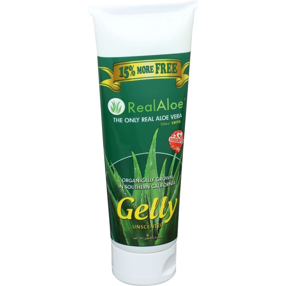 Real Aloe Unscented Aloe Vera Gelly, 6.8 Ounce -- 3 Per Case