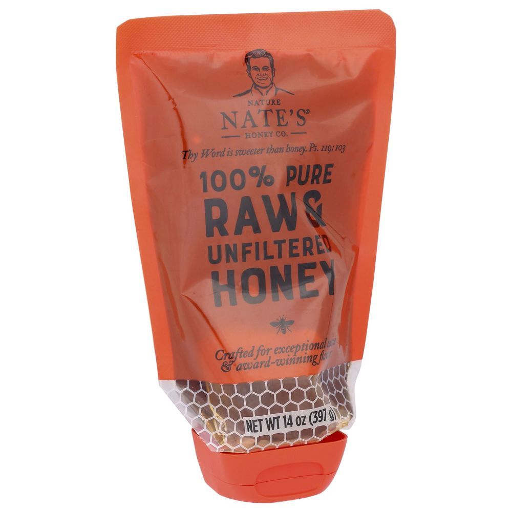 Nature Nate's Raw And Unfiltered Classic Honey, 14 Ounce -- 6 Per Case