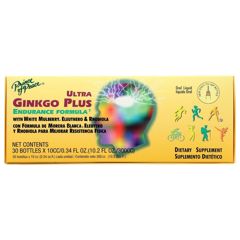 Prince Of Peace Ultra Ginkgo Plus Endurance Formula, 30 Count -- 3 Per Case