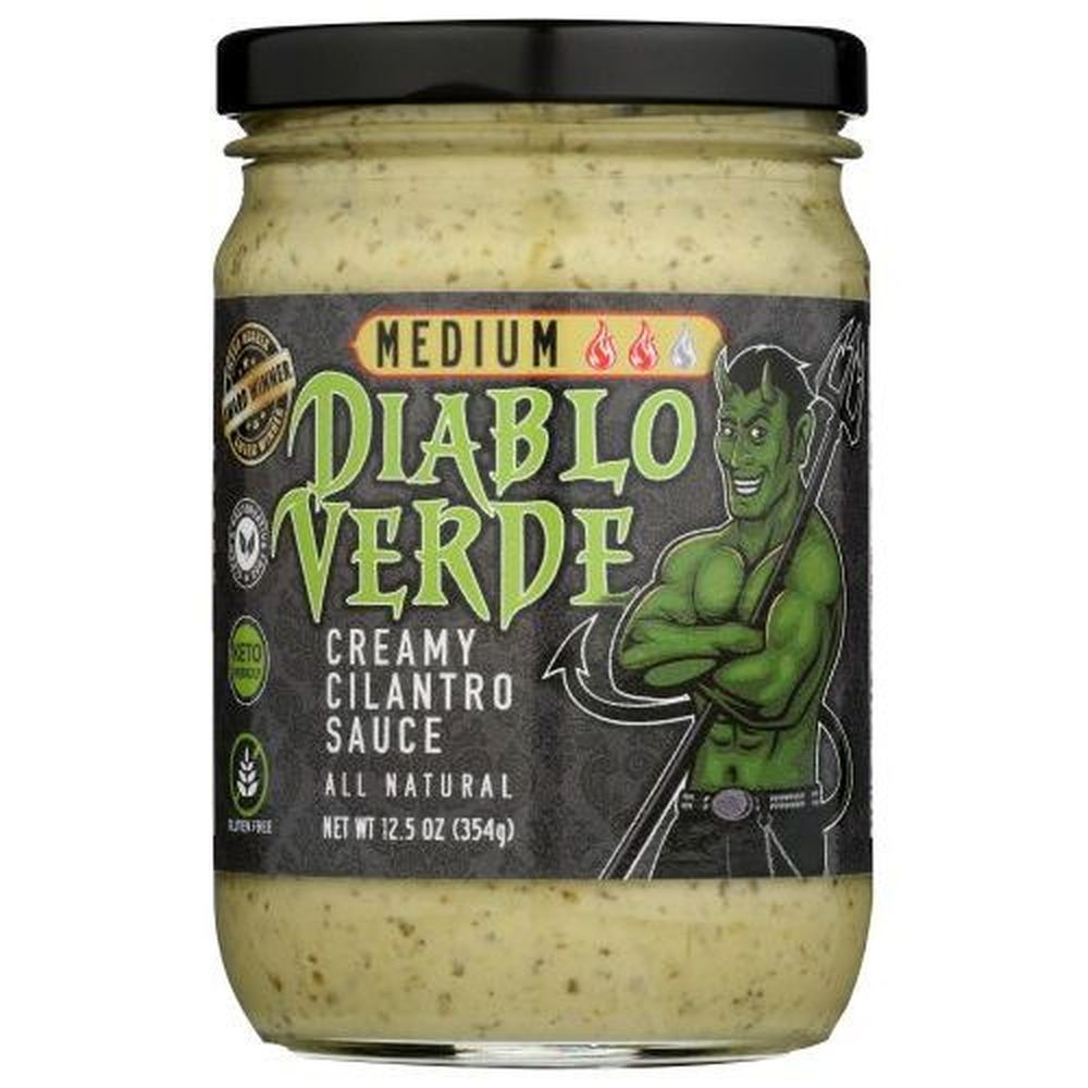 Diablo Verde Medium Creamy Cilantro Sauce, 12.5 Ounce -- 6 Per Case