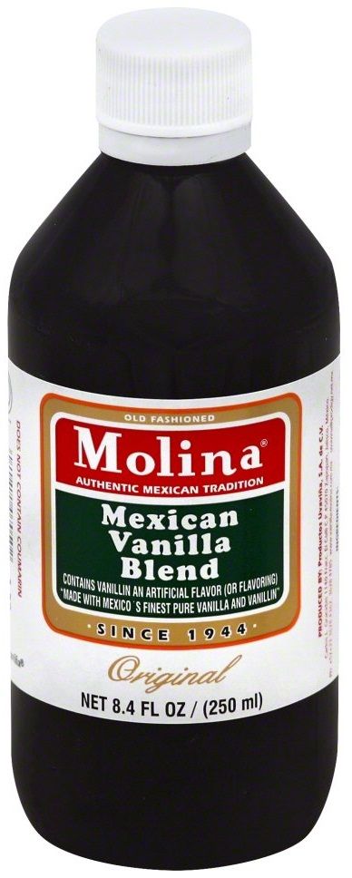 Molina Mexican Original Vanilla Blend Extract, 8.3 Ounce -- 12 Per Case