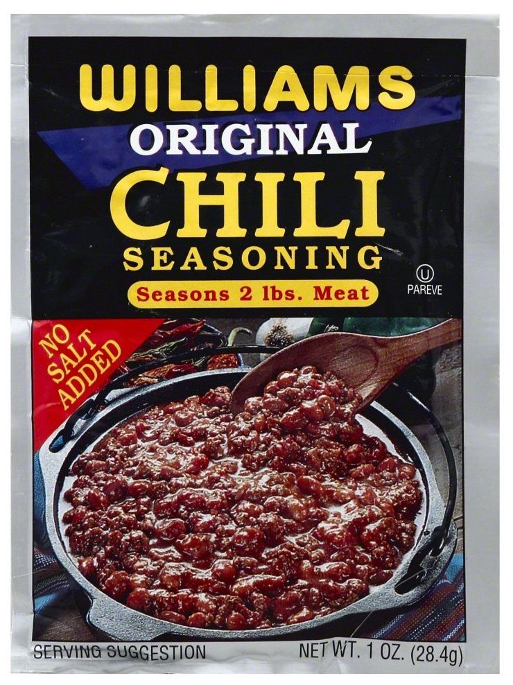 Williams Original Chili Seasoning Mix, 1 Ounce -- 24 Per Case