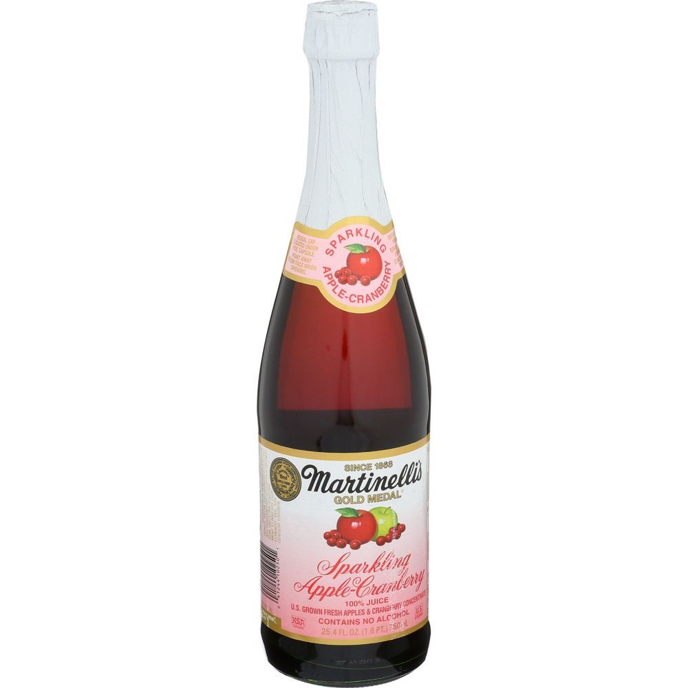 Martinelli's Gold Medal Sparkling Apple Cranberry Juice, 25.4 Fluid Ounce -- 12 Per Case