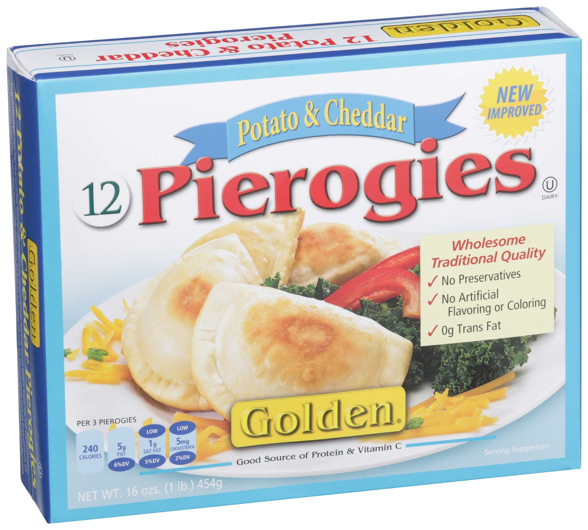 Golden Potato And Cheddar Cheese Pierogies, 16 Ounce -- 12 Per Case
