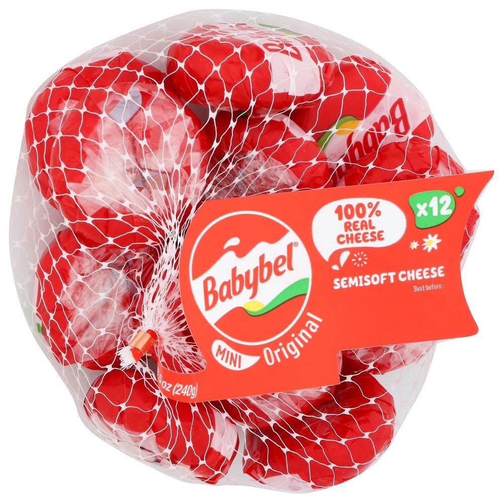 Mini Babybel Original Semisoft Cheese, 8.5 Ounce -- 12 Per Case