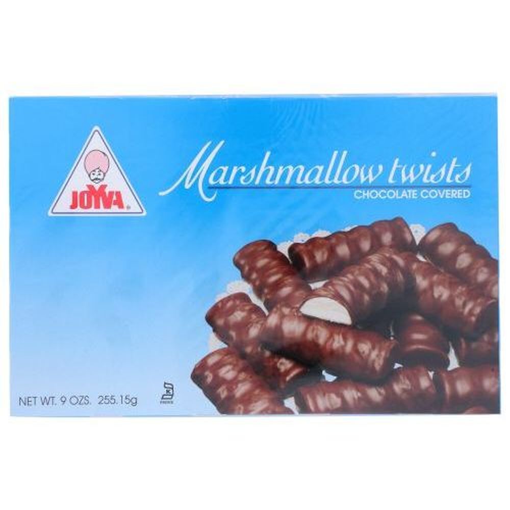 Joyva Chocolate Covered Marshmallow Twists, 9 Ounce -- 24 Per Case