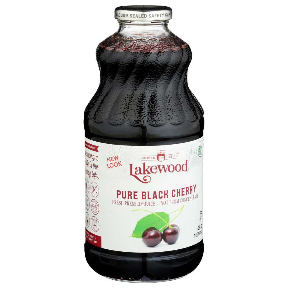 Lakewood Pure Black Cherry Juice, 32 Fluid Ounce -- 6 Per Case