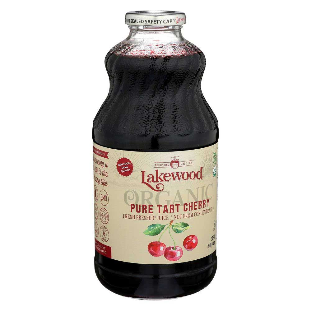 Lakewood Organic Pure Tart Cherry Juice, 32 Fluid Ounce -- 6 Per Case