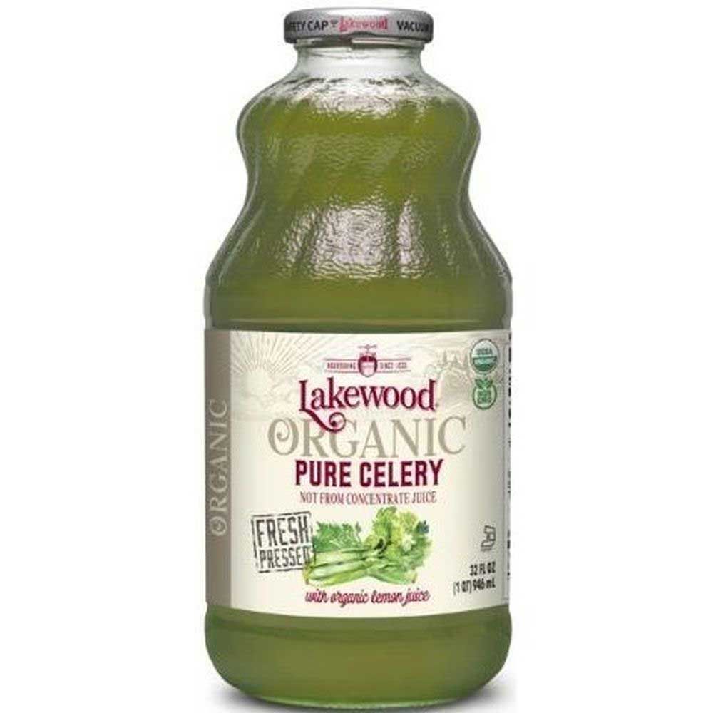 Lakewood Organic Pure Celery Juice, 32 Fluid Ounce -- 6 Per Case