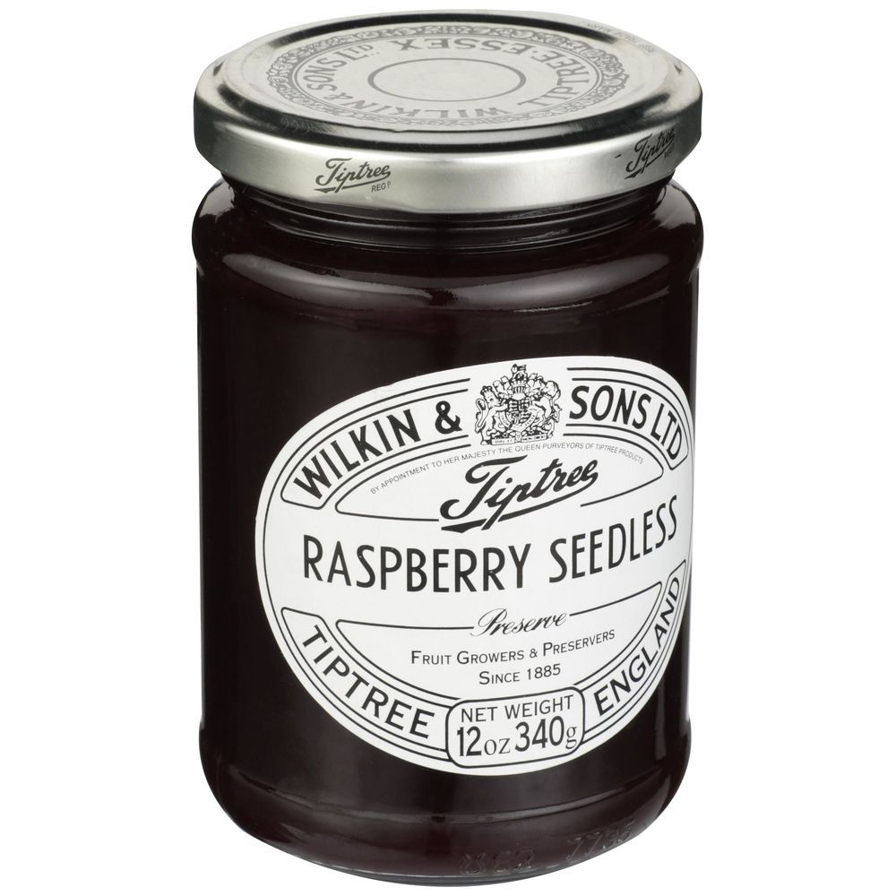 Tiptree Seedless Raspberry Preserves, 12 Ounce Jar -- 6 Per Case