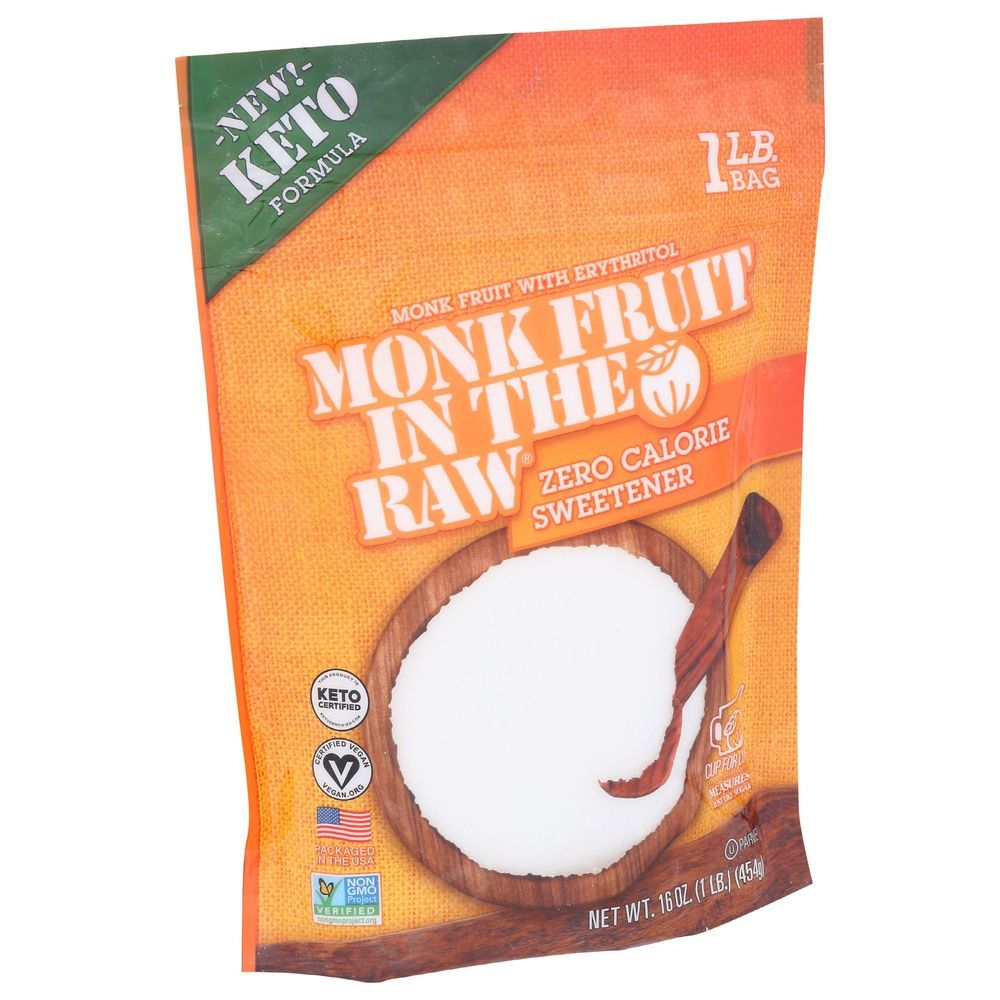 Monk Fruit In The Raw Zero Calorie Sweetener, 16 Ounce -- 8 Per Case