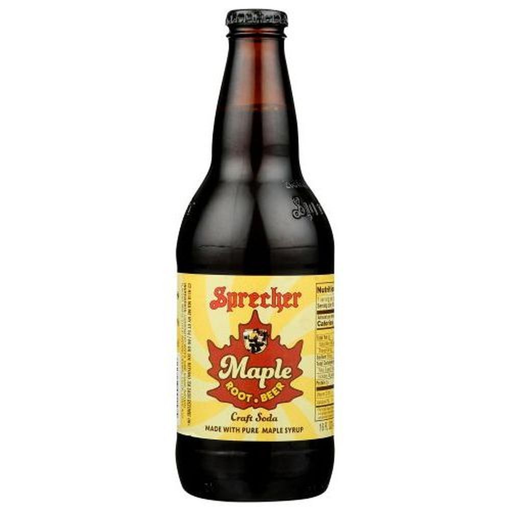 Sprecher Maple Root Beer Soda, 16 Fluid Ounce -- 24 Per Case