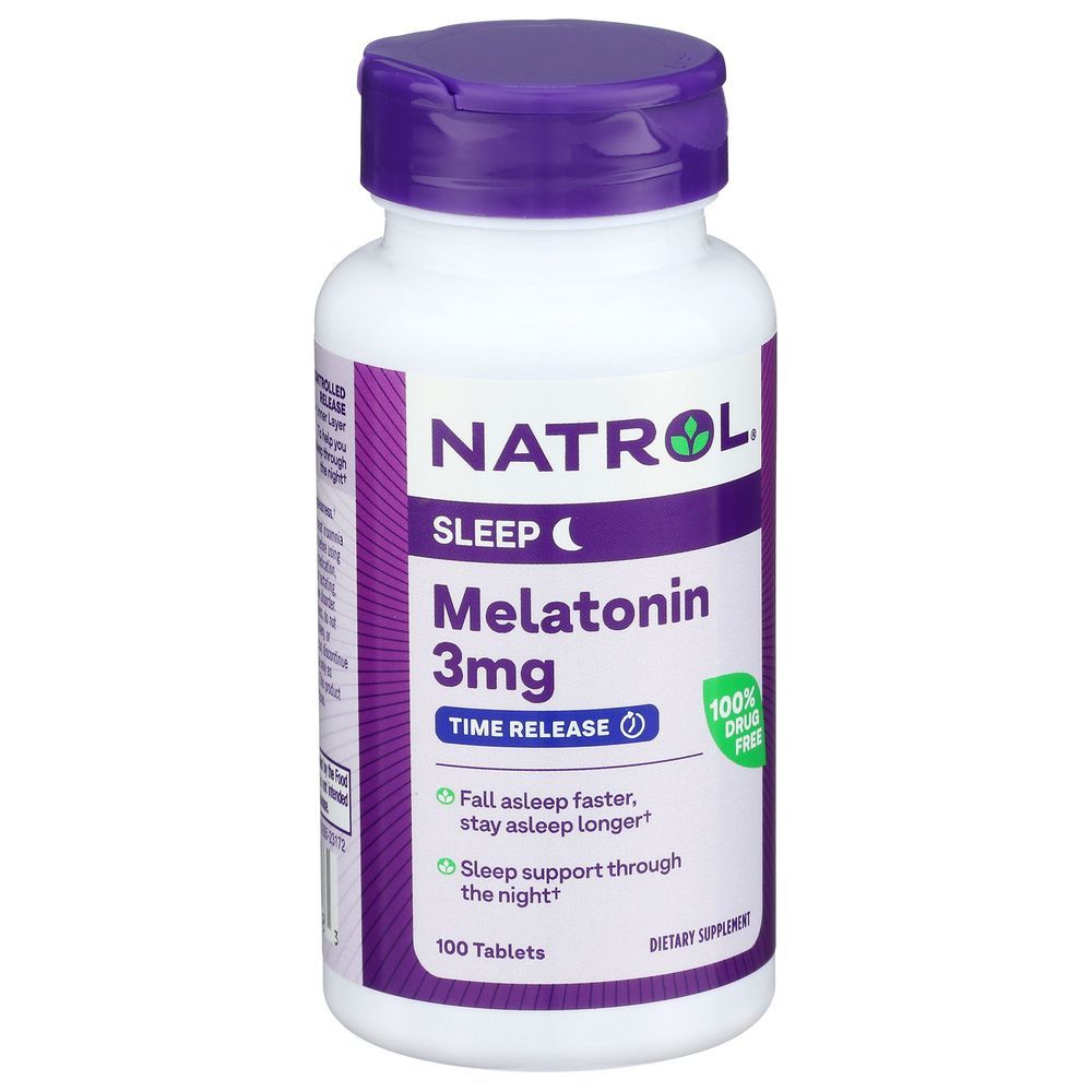 Natrol Melatonin 3mg Time Release Sleep Tablets, 100 Count