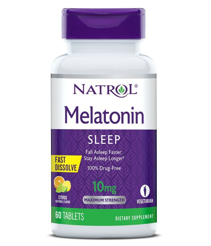 Natrol Melatonin Fast Dissolve Citrus Tablets, 60 Count
