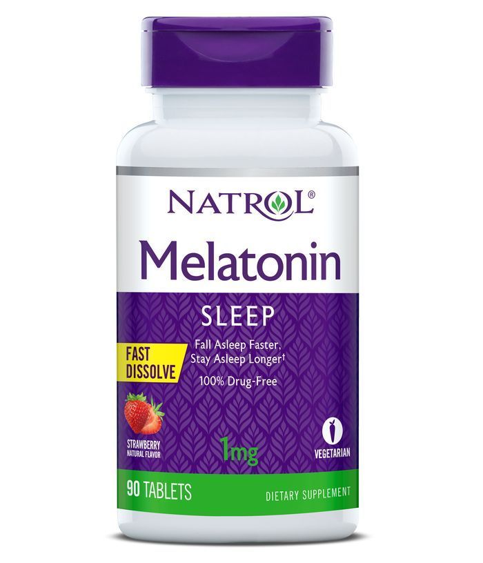 Natrol Fast Dissolve Melatonin 1 Mg Strawberry Gummies, 90 Count