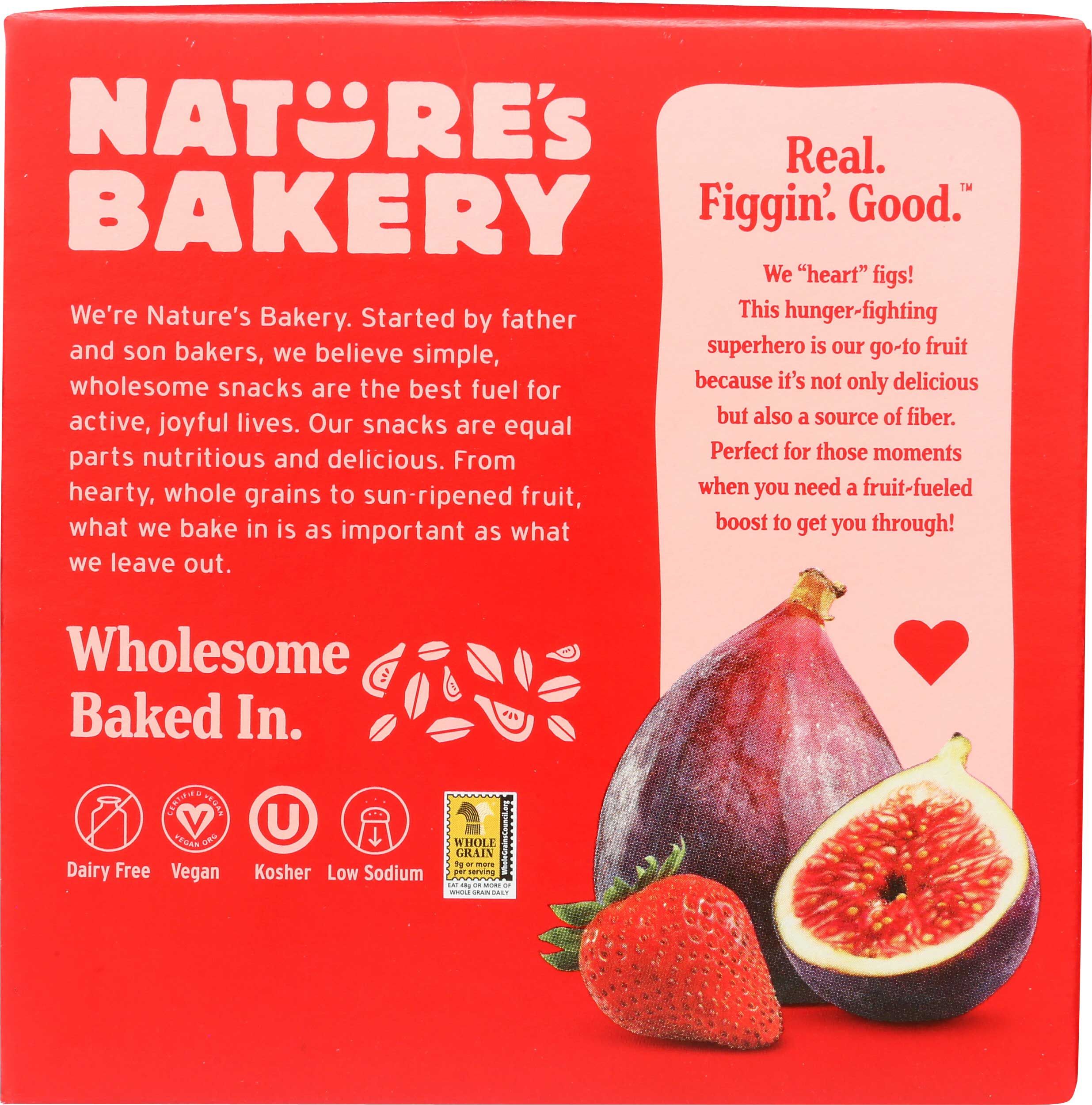 Nature's Bakery Strawberry Stone Ground Whole Wheat Fig Bar, 12 Ounce -- 6 Per Case