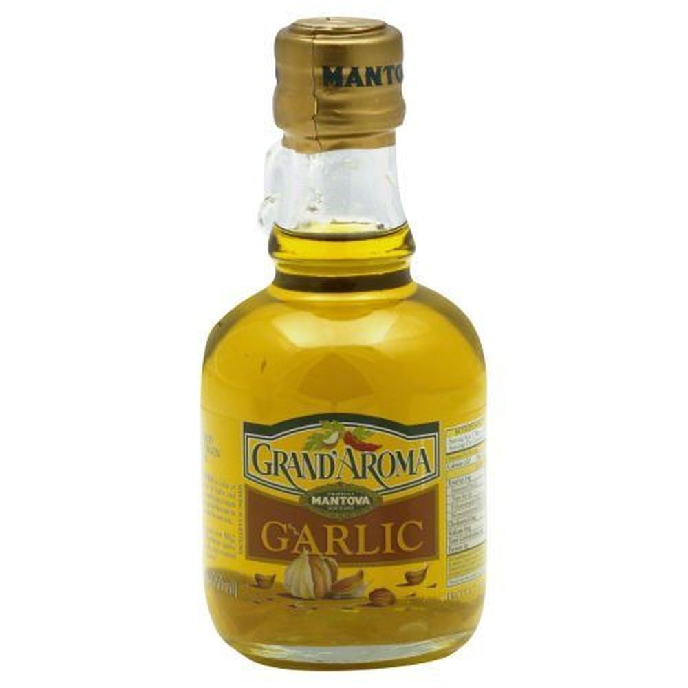 Grand'aroma Garlic Flavored Extra Virgin Olive Oil, 8.5 Fluid Ounce -- 6 Per Case
