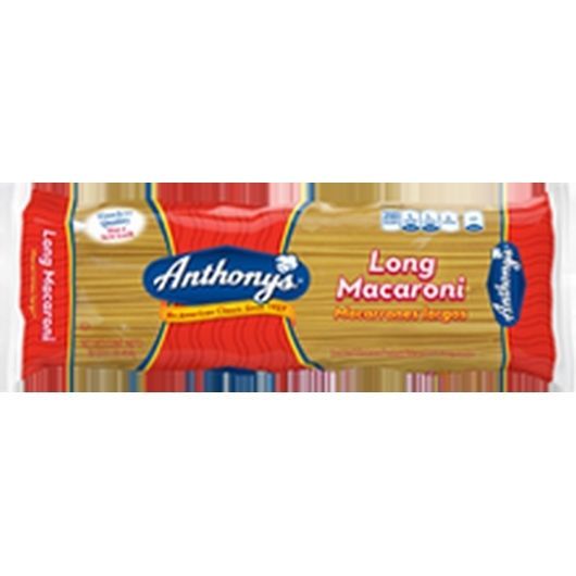 Anthony's Long Macaroni Pasta, 16 Ounce -- 20 Per Case
