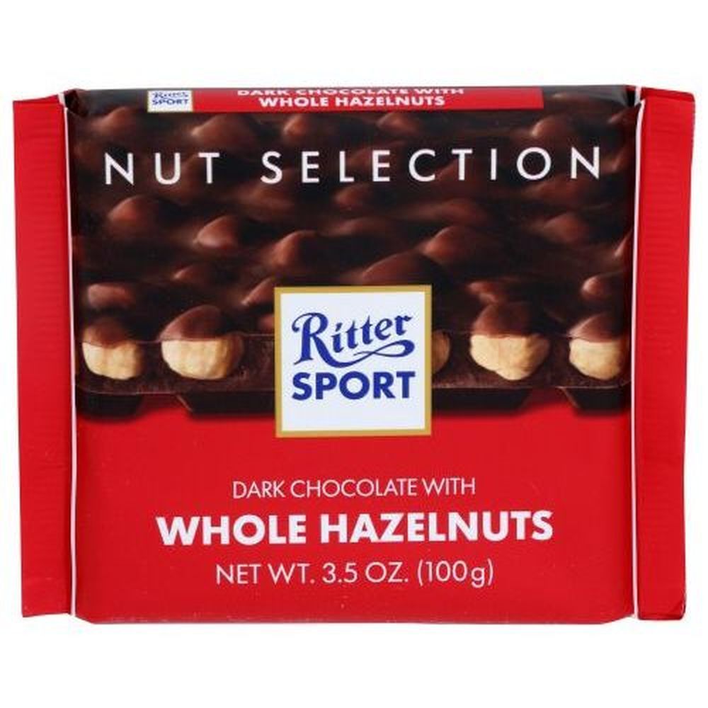 Ritter Sport Dark Chocolate With Whole Hazelnuts, 3.5 Ounce -- 10 Per Case