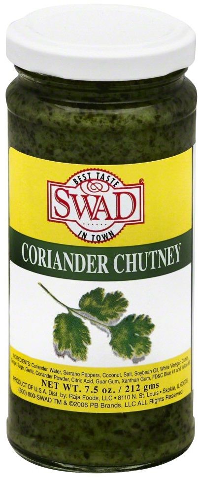 Swad Coriander Chutney, 7.5 Ounce -- 12 Per Case