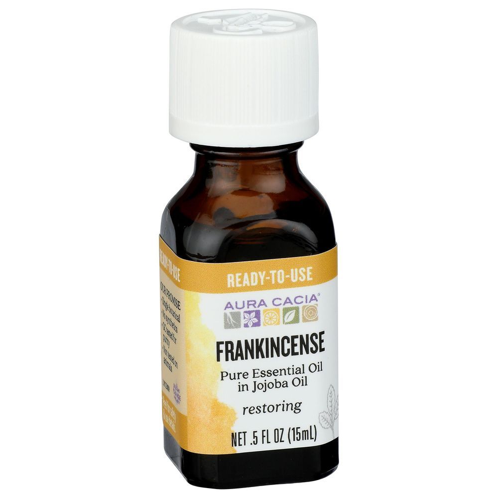 Aura Cacia Frankincense With Jojoba Essential Oil, 0.5 Ounce