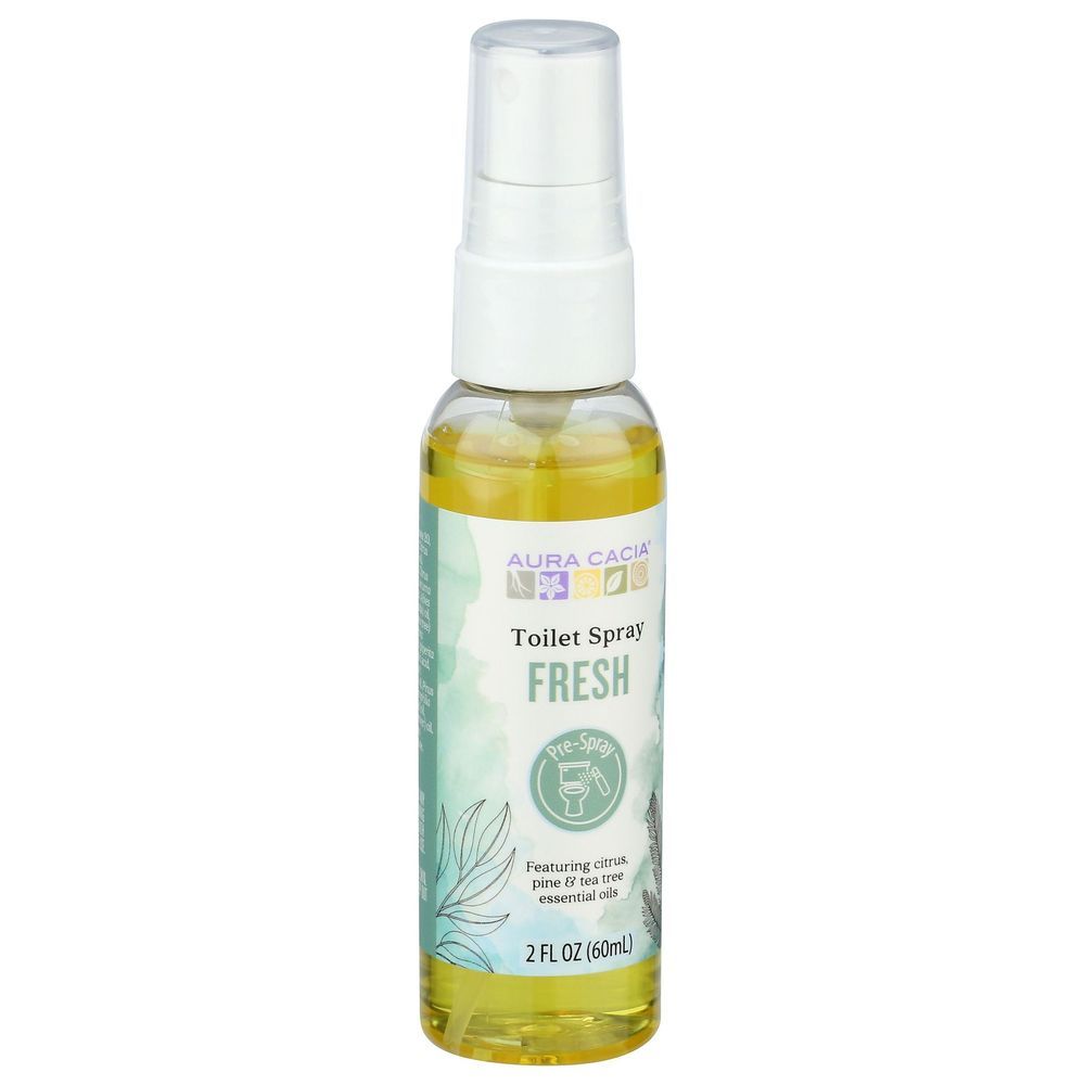 Aura Cacia Fresh Toilet Spray, 2 Fluid Ounce
