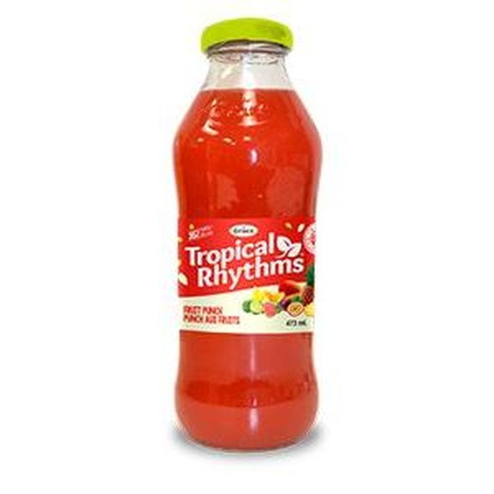 Grace Tropical Rhythms Fruit Punch Juice, 16 Fluid Ounce -- 12 Per Case