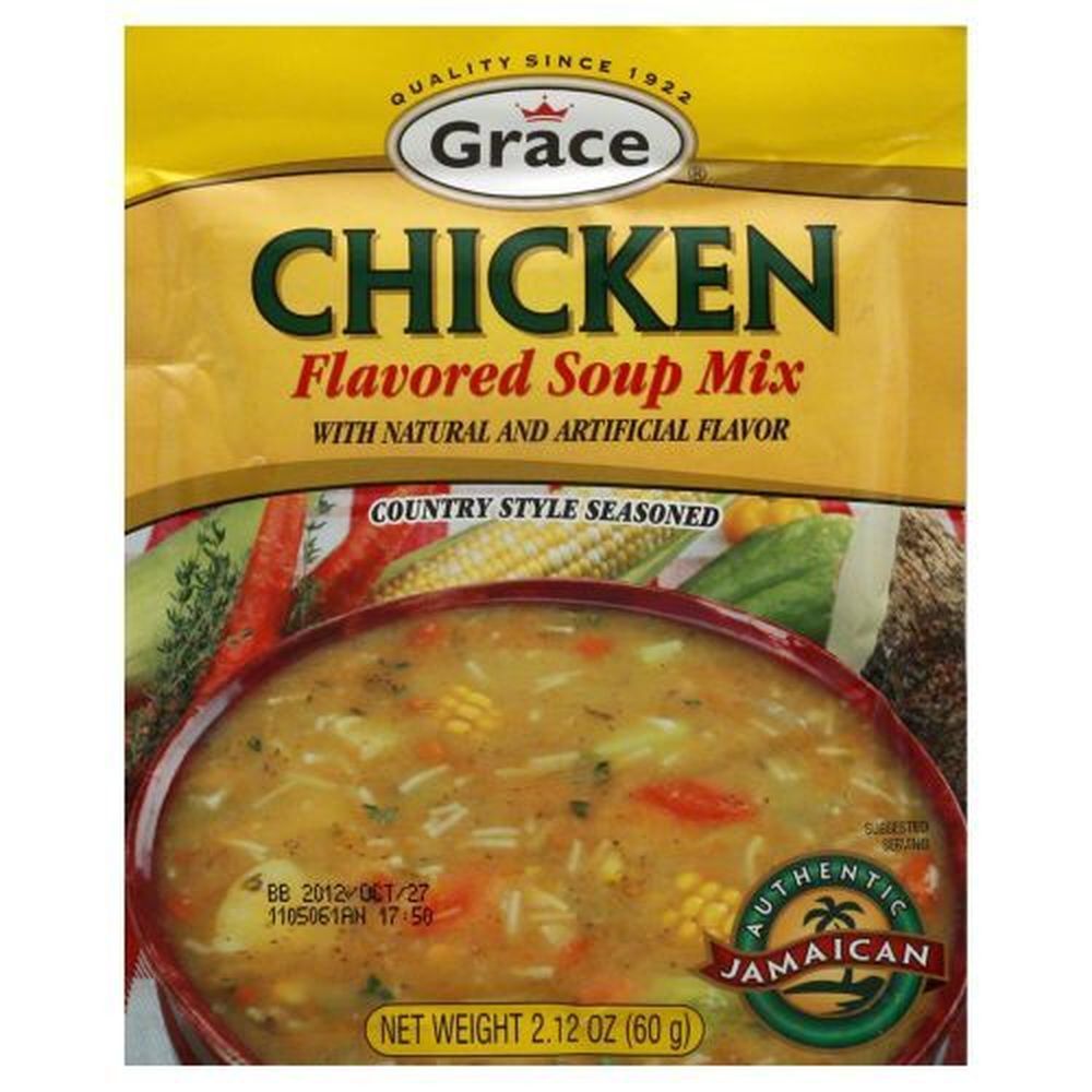 Grace Chicken Flavored Soup Mix, 2.1 Ounce -- 12 Per Case