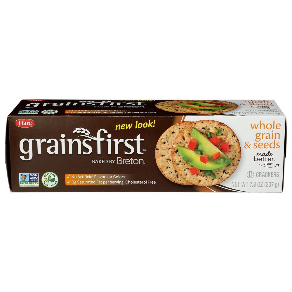 Dare Grains First Whole Grain Crackers, 7.3 Ounce -- 12 Per Case