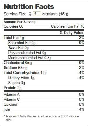 Dare Original Water Cracker, 4.4 Ounce -- 12 Per Case