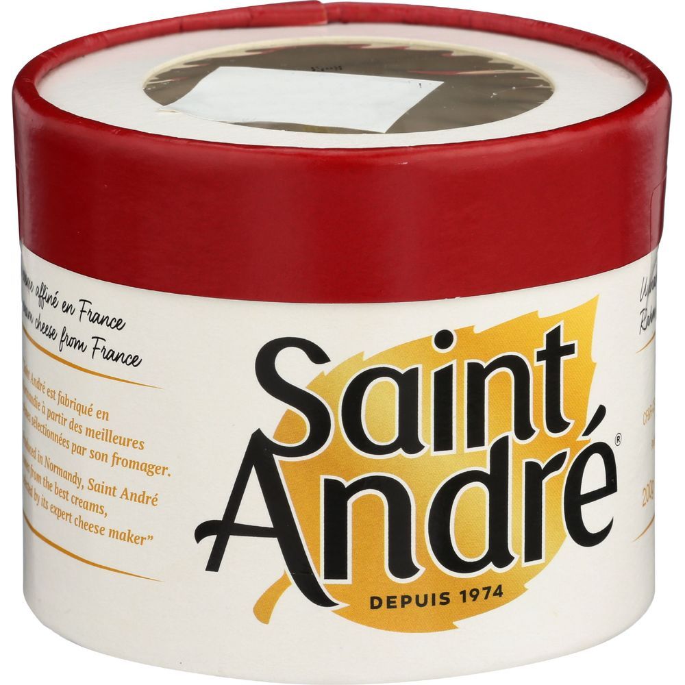 Saint Andre Triple Cream Brie Cheese, 7 Ounce -- 6 Per Case