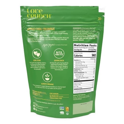 Love Crunch Apple Crumble Granola, 11.5 Ounce -- 6 Per Case