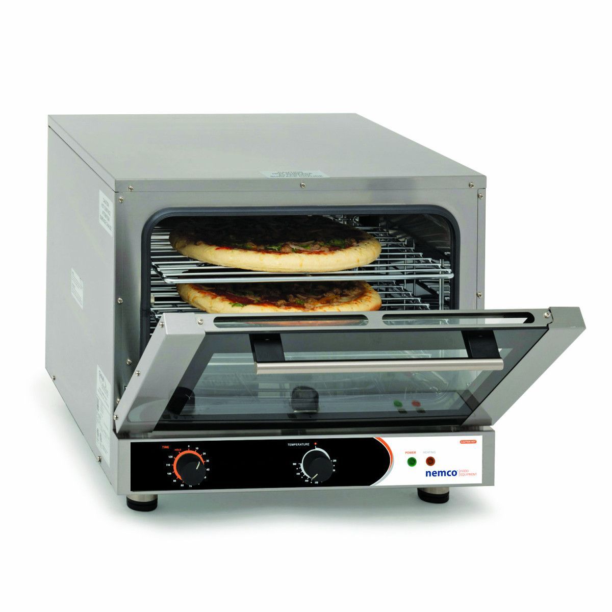 Nemco 208/240 Volt Half Size 3 Shelf Manual Convection Oven, 23.63 X 28 X 21 Inch