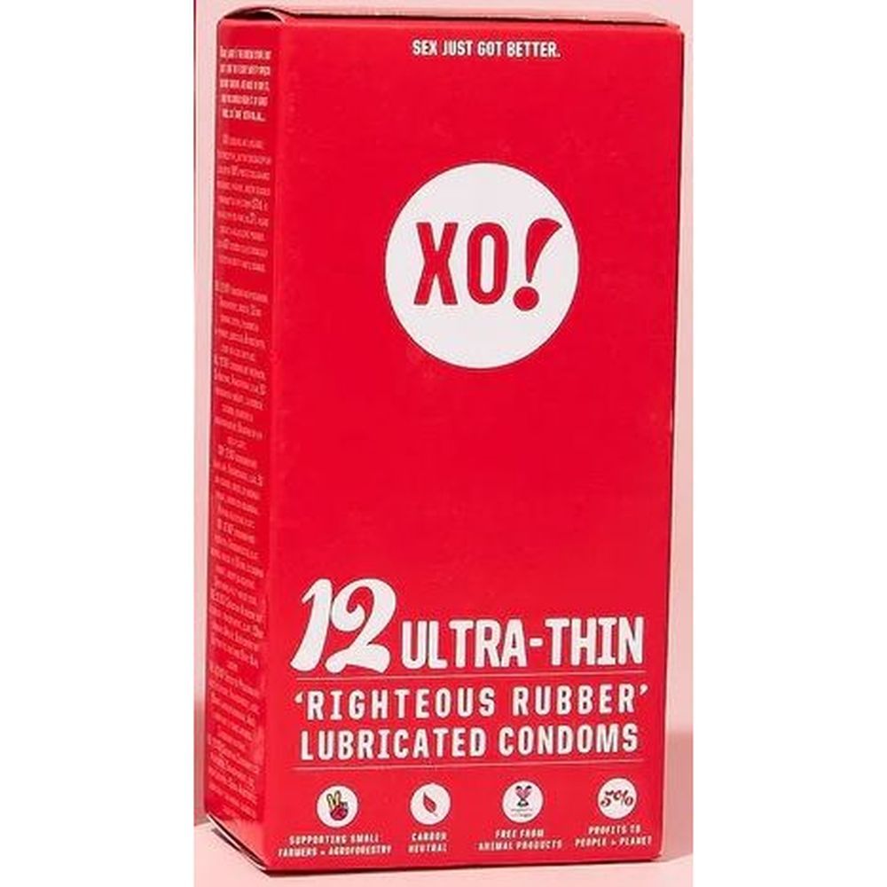 Xo Rubber Ultra Thin Condoms, 12 Count -- 8 Per Case