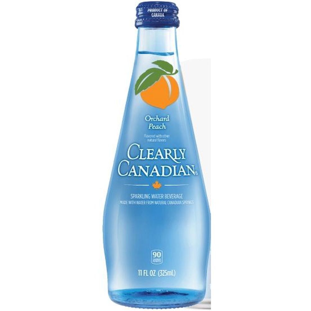 Clearly Canadian Orchard Peach Sparkling Water, 44 Fluid Ounce -- 6 Per Case
