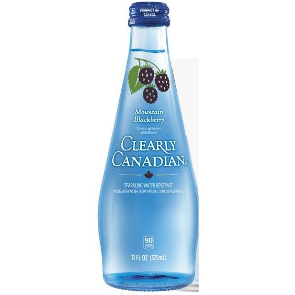 Clearly Canadian Mountain Blackberry Sparkling Water, 44 Fluid Ounce -- 6 Per Case