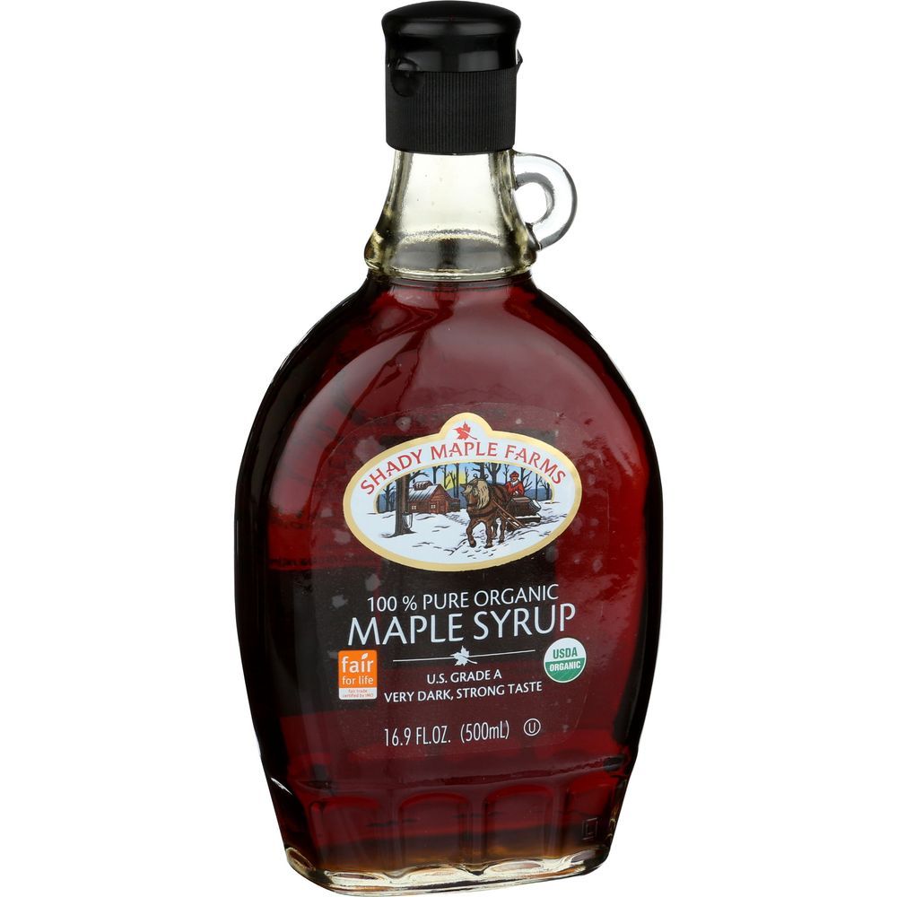 Shady Maple Farms Organic Maple Syrup, 16.9 Ounce -- 12 Per Case