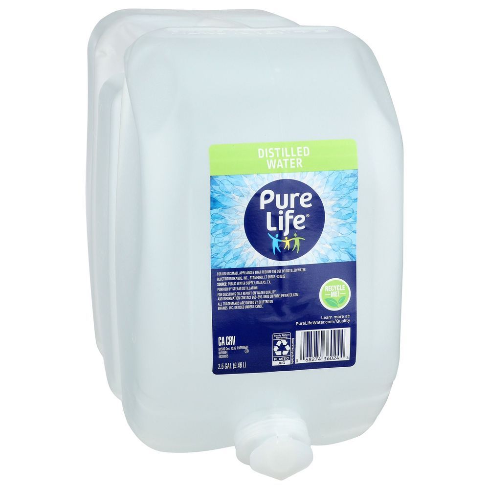 Pure Life Distilled Water, 2.5 Gallon -- 2 Per Case