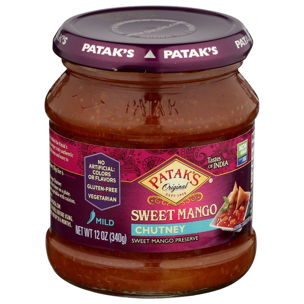 Patak's Mild Sweet Mango Chutney, 12 Ounce -- 6 Per Case
